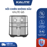 Nồi chiên không dầu KALITE Q5 5.5 lít, điều khiển cơ bền bì - Ảnh 1