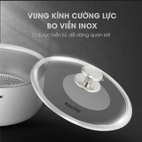 Bộ nồi chảo inox liền khối cán rời Kalite Lumia KCS568 công nghệ vân vảy cá - Ảnh 7