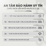 Chảo rán inox liền khối KALITE ECO26, inox 304, đáy 3 lớp, bắt từ tốt - Ảnh 7