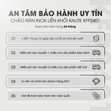 Chảo rán inox liền khối KALITE KFP2401 - Vung kính chịu lực - Ảnh 17