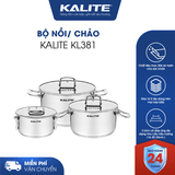 Bộ 3 nồi KALITE KL381 bền bỉ đáp ứng mọi nhu cầu nấu nướng - Ảnh 1