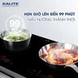 Bếp từ đôi KALITE KDI72 mặt kính sang trọng an toàn dễ vệ sinh - Ảnh 7