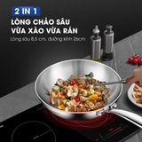 Chảo inox 304 nguyên khối lòng sâu Kalite KWP2601 - Ảnh 11