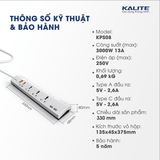 Ổ CẮM ĐIỆN ĐA NĂNG KALITE KPS08 TÍCH HỢP USB TYPE C, TYPE A - Ảnh 10