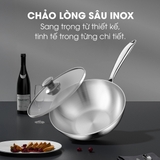 Chảo inox 304 lòng sâu Kalite KWP2501 chống dính chống xước - Ảnh 2