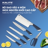 Bộ dao kéo cao cấp Kalite KL-190 inox nguyên khối - Ảnh 6