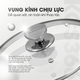 Bộ 3 nồi inox liền khối KALITE KCS366 - Bộ 3 size 18-20-24cm - Ảnh 11