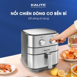 Nồi chiên không dầu KALITE Q5 5.5 lít, điều khiển cơ bền bì - Ảnh 3