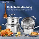 Bộ nồi nguyên khối inox 304 Tripro Kalite KL999 siêu bền - Ảnh 6