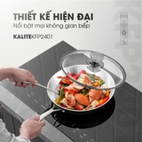Chảo rán inox liền khối KALITE KFP2401 - Vung kính chịu lực - Ảnh 14