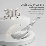 Muôi xới cơm inox 316 Kalite KRP01 kháng khuẩn, chống dính cơm - Ảnh 3