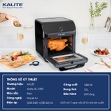 Nồi chiên không dầu KALITE KL-1200 12L giảm 95% chất béo - Ảnh 2