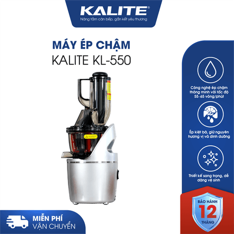 Máy ép chậm KALITE KL-550 ép siêu kiệt bảo toàn Vitamin Enzym