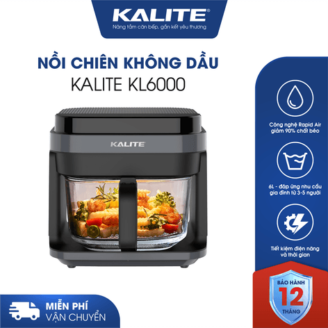 Nồi chiên không dầu KALITE KL6000 dung tích 6 Lít