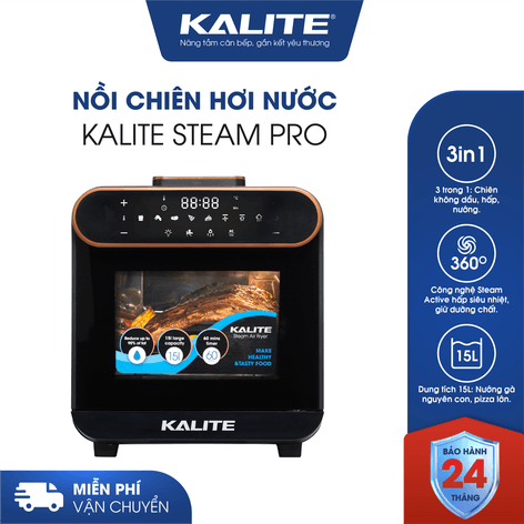 Nồi chiên hơi nước KALITE STEAM PRO 15 lít, 3 trong 1