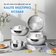 Bộ nồi chảo inox liền khối Kalite MultiPro KCS668, 8 món cán rời - Ảnh 1