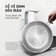 Chảo rán inox liền khối KALITE ECO26, inox 304, đáy 3 lớp, bắt từ tốt - Ảnh 5